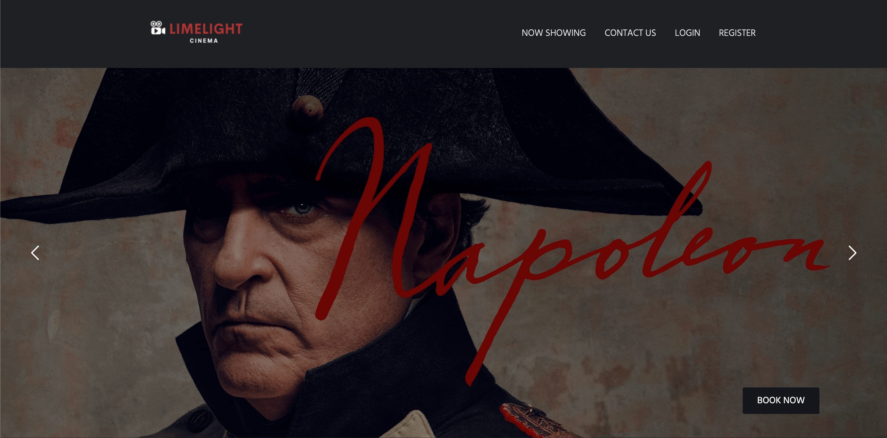 Limelight Cinema Website Project